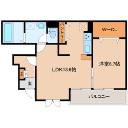 法隆寺駅 徒歩13分 1階の物件間取画像